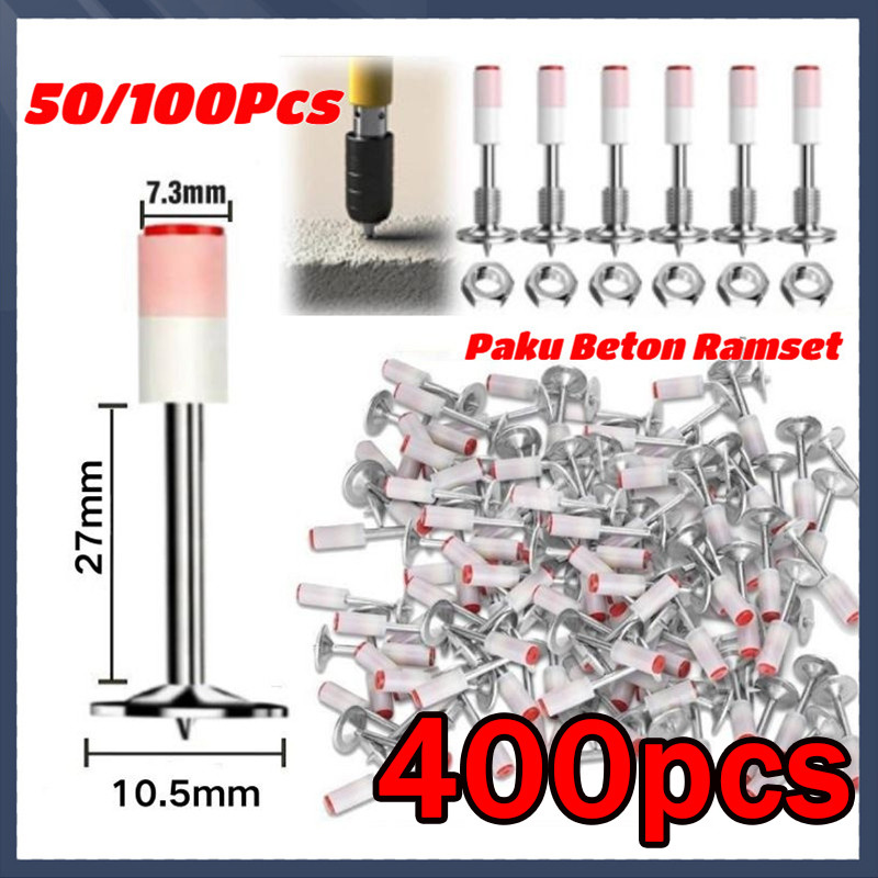 [COD] Paku Beton Mini Ramset 7.3 Mm 150/200Pcs Paku Mini Pengikat T-Rex Paku Mini Diameter 7.3 Mm Ku