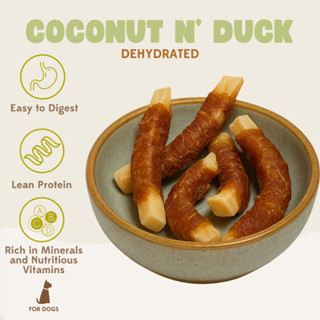 DR TOOTS Dehydrated Coconut Duck Snack for Dogs