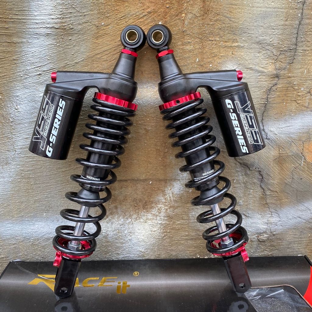 SHOCKBREAKER SEKOK SHOCK BELAKANG PCX N MAX 155 TABUNG MDL COPY YSS BLACK SERIES UKURAN 345MM MATIC 