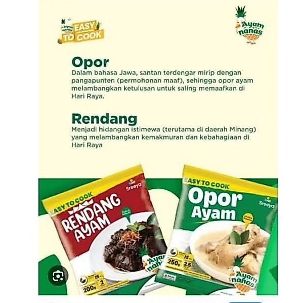 Opor Ayam nanas