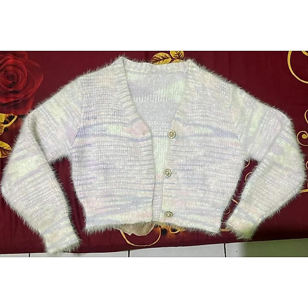 CARDIGAN FUZZY/CARDIGAN RAJUT/CARDIGAN TEBAL
