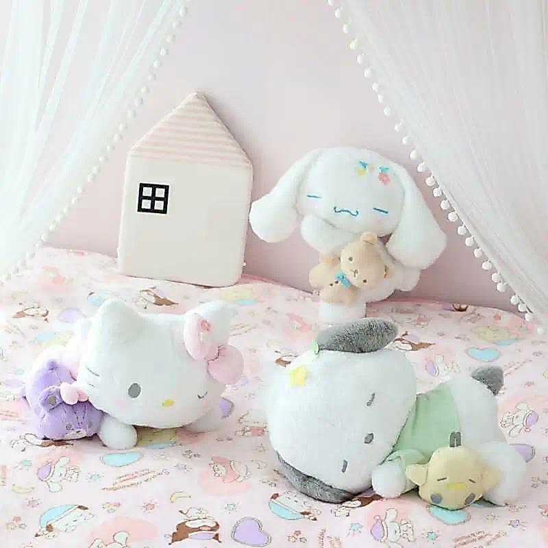 Cartoon Cute Cinnamoroll Poacco Sleep Doll Scene Room Decoration ildren Sleep Throw Pillow Birthday 