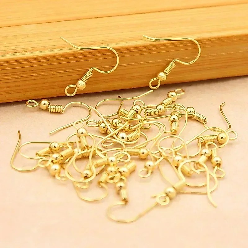 100/500pcs DIY Earring Findings Earrings Clasps Hooks Stainless Steel Hypoallergenic Earring Making