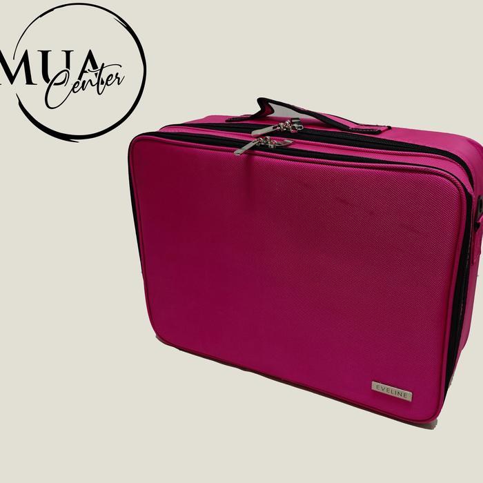 lv Tas makeup kosmetik Makeupartist Bag MUA Beauty Case EVELINE Size L - L-Pink