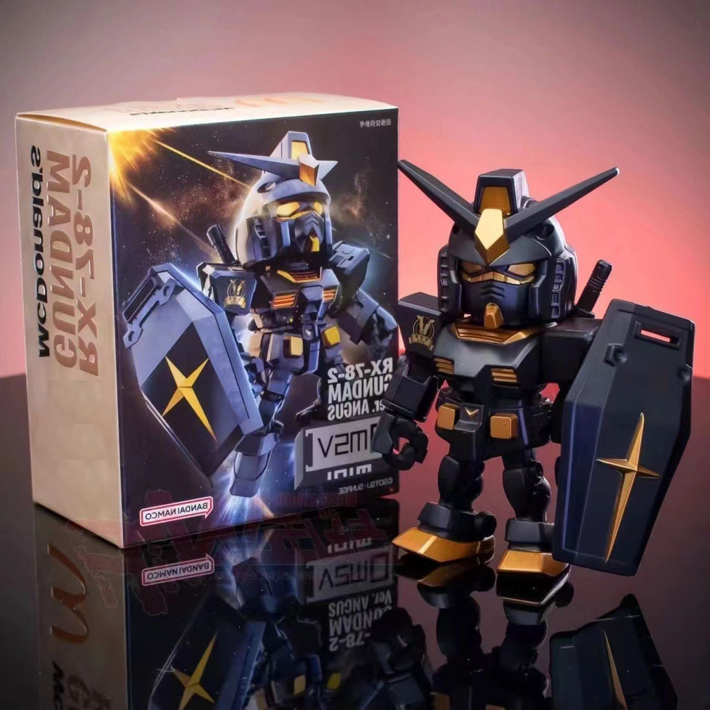 [ CRATK ] FUN MINI ACTION FIGURE RX-78-2 BLACK GOLD CLASSIC / MAINAN ANAK SUPER KEREN
