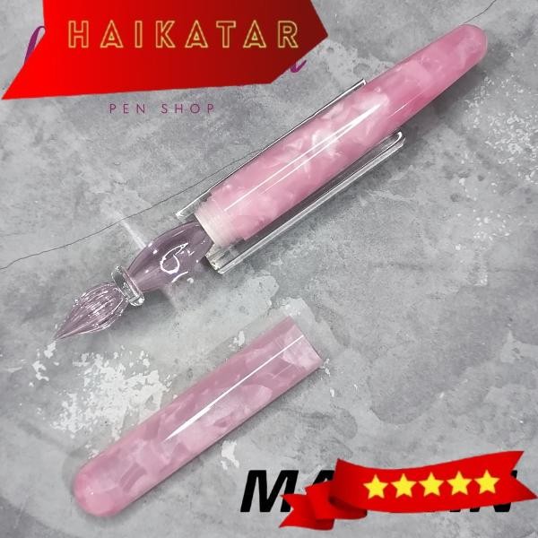 

MAJOHN N10 Glass Dip Pen With Cap / Calligraphy - Cherry Blossom