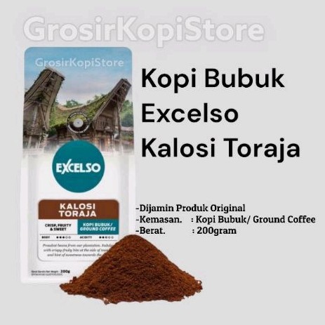 

JAMIN MURAH !!!Kopi Bubuk Excelso Kalosi Toraja 200g(BISA LANGSUNG ORDER)