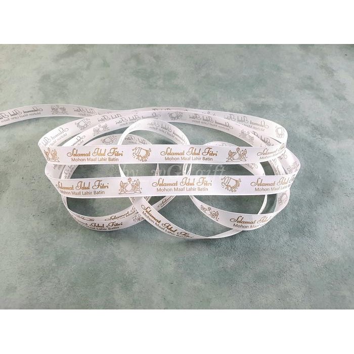 

Pita Idul Fitri - GrossGrain - Mix Colour;L 2cm ;P 20yard - Putih
