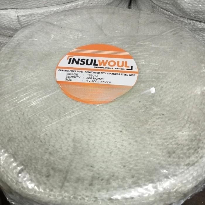 

Ceramic fiber tape tahan panas 2"inch x 30mtr ceramic tape