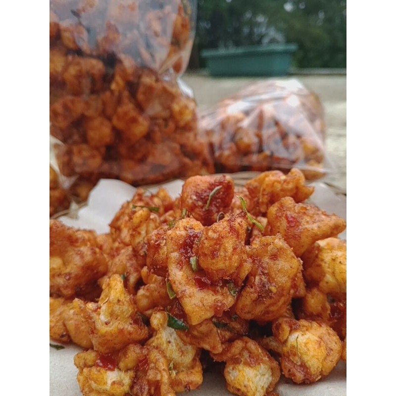 

siomay mini kriuk pedas extra daun jeruk 250 GRAM