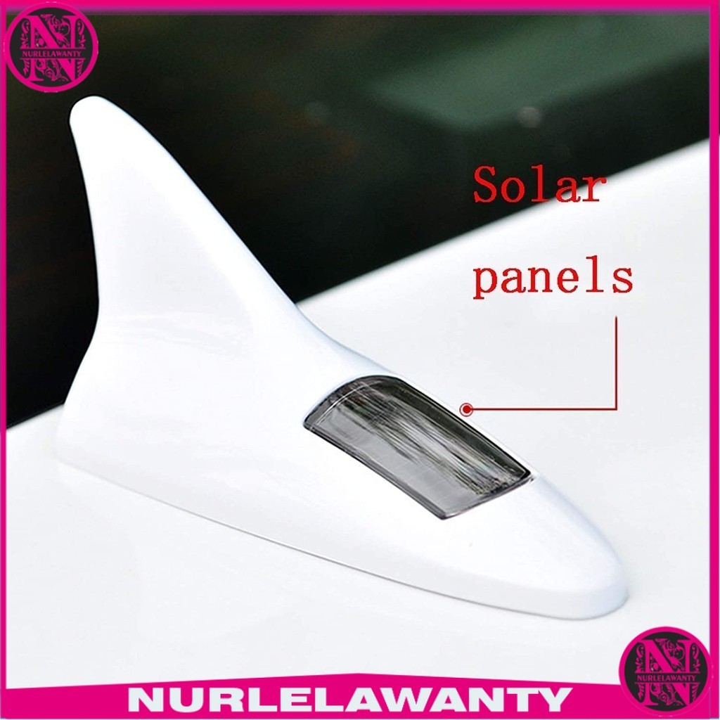 

- VigoAcme Lampu Mobil Sirip Hiu Shark Fin Warning Light Car Solar 8 LED - FZWJSD -