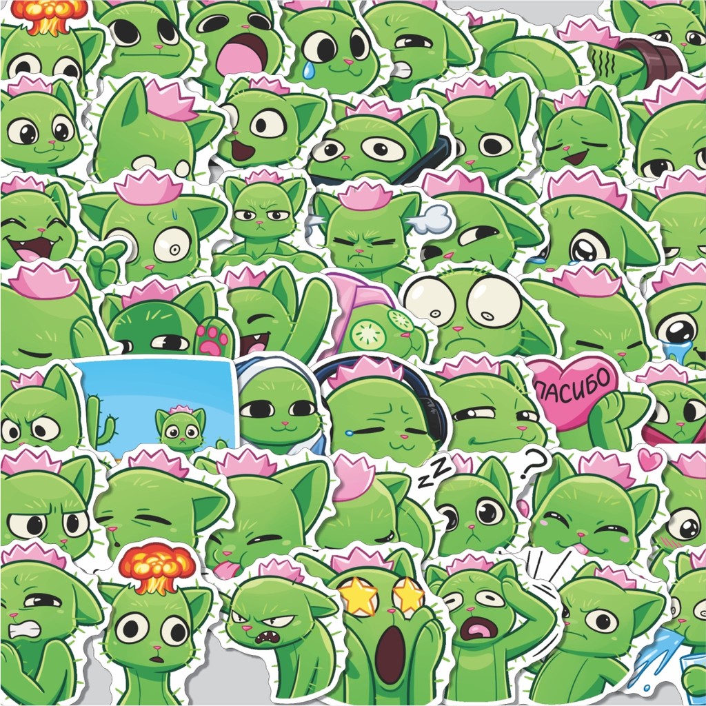 

Stiker Cutting Pack Stiker Scratch Isi 100Pcs Series Aesthetic Lucu Keren Untuk Koper Bahan Vynil