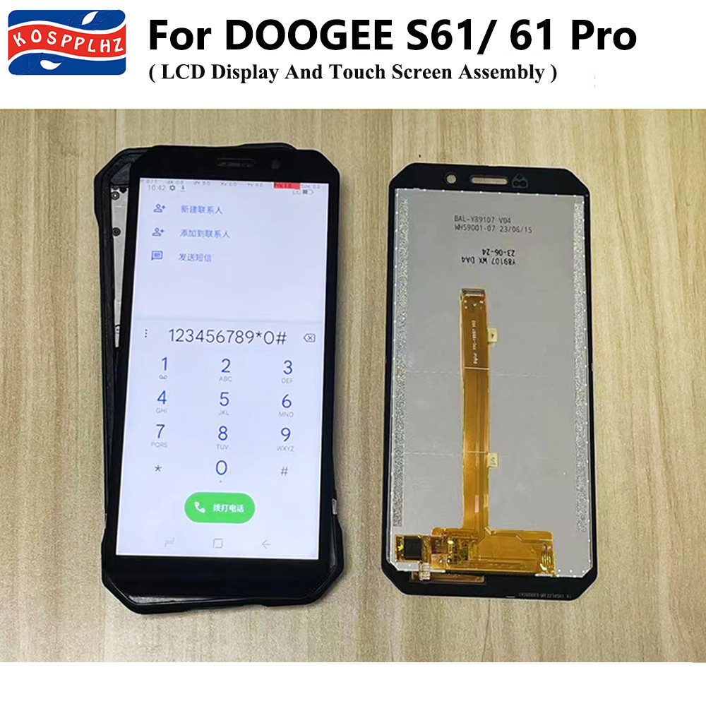 For DOOGEE S61 LCD splay + Touch Screen Replacement splay For DOOGEE S61 Pro LCD Screen