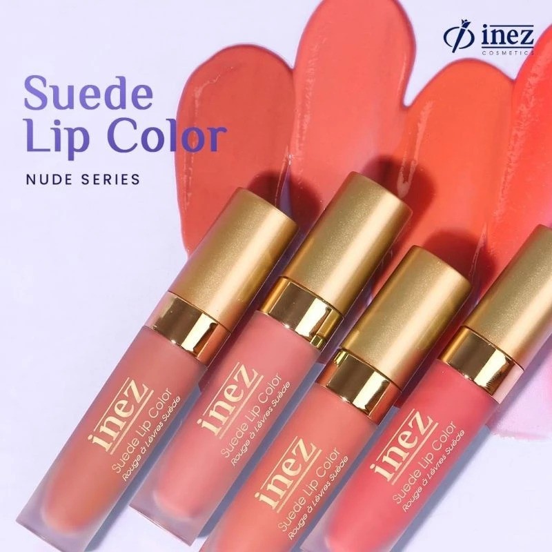 Inez 900 Suede Lip Color LipCream Matte Lipstik Bold Nude Awet Tahan Lama Waterproof