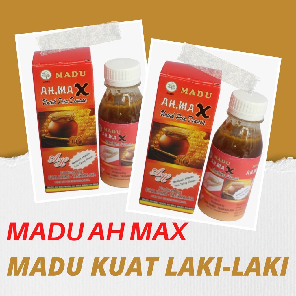 Madu Kuat Pria Ah Max, Madu jantan pria - Madu Stamina Pria, Suplemen Pria Dewasa - Madu Laki Laki