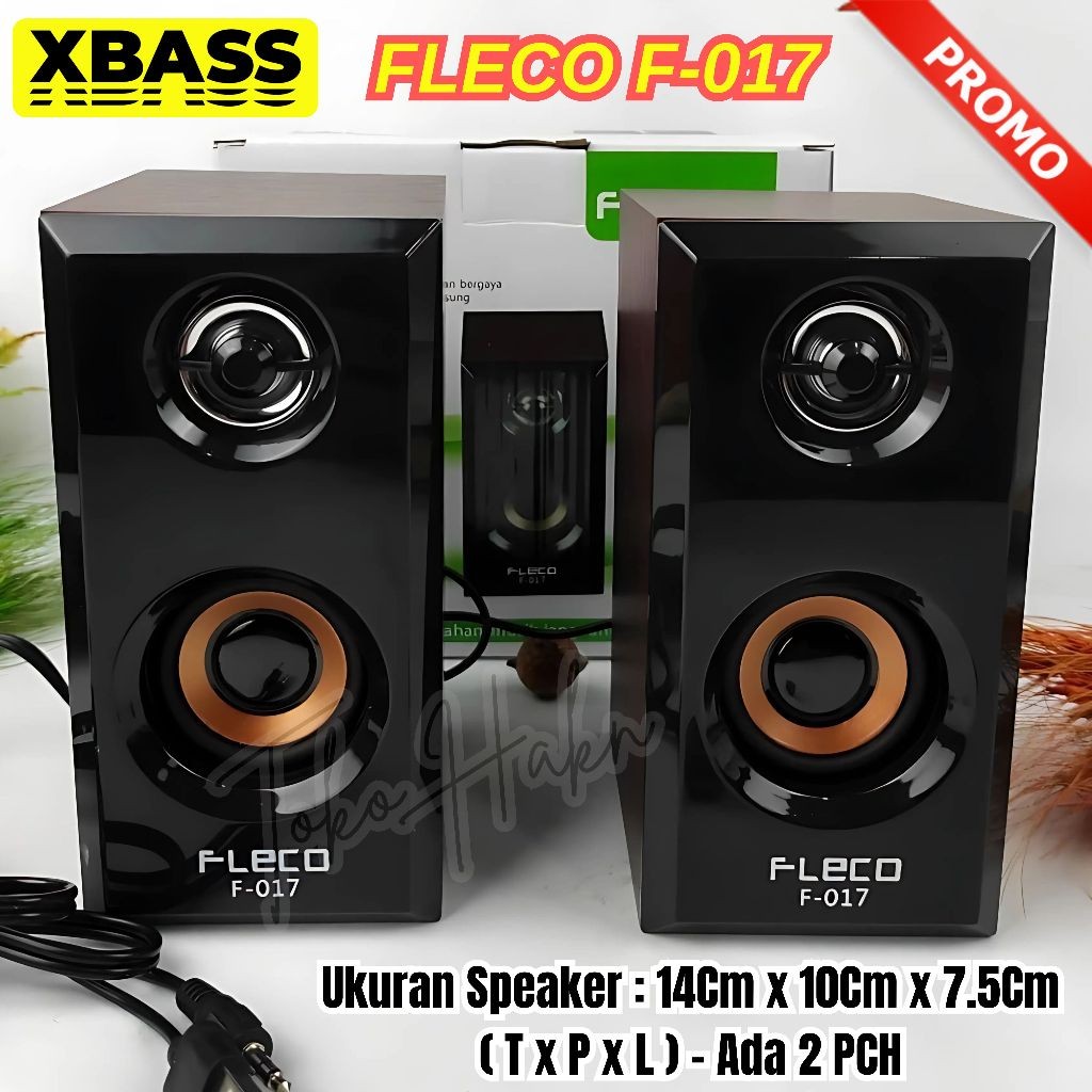 TERLARIS~Speaker Laptop - Komputer - Hp - Tv Fleco F-017 Extra Bass | Speaker Aktif Bisa Di Sambung 