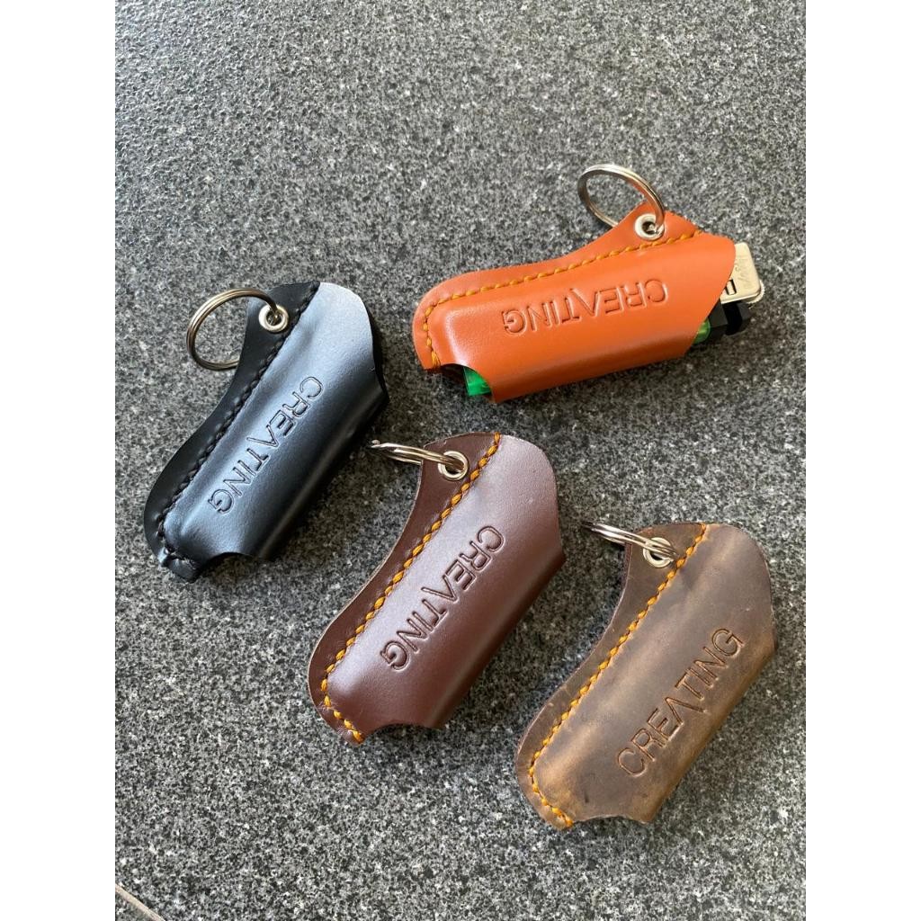 Sarung Korek Api Kulit Asli Elegan Korek