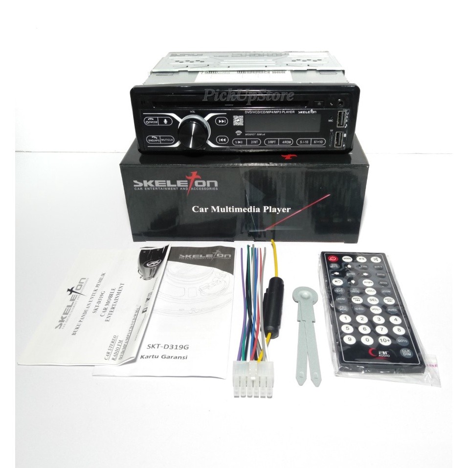 Single Din DVD Bluetooth USB Multimedia Player Skeleton