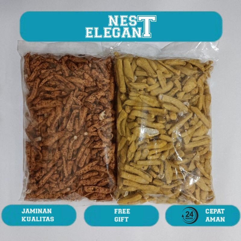 

Basreng Pedas Daun Jeruk 1kg Ori Daun Jeruk Bumbu Cikruh Melimpah