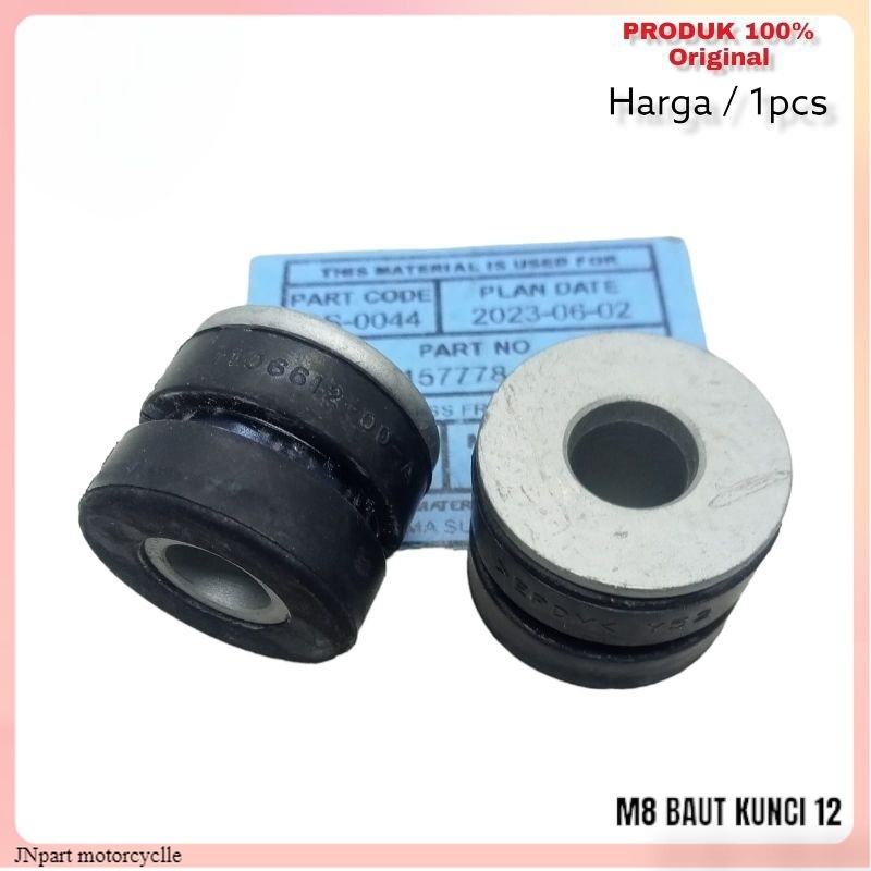 BOS BUSING MOTONG M8 BAUT 12 KARET DUDUKAN KNALPOT HONDA CRF CB SONIC DLL