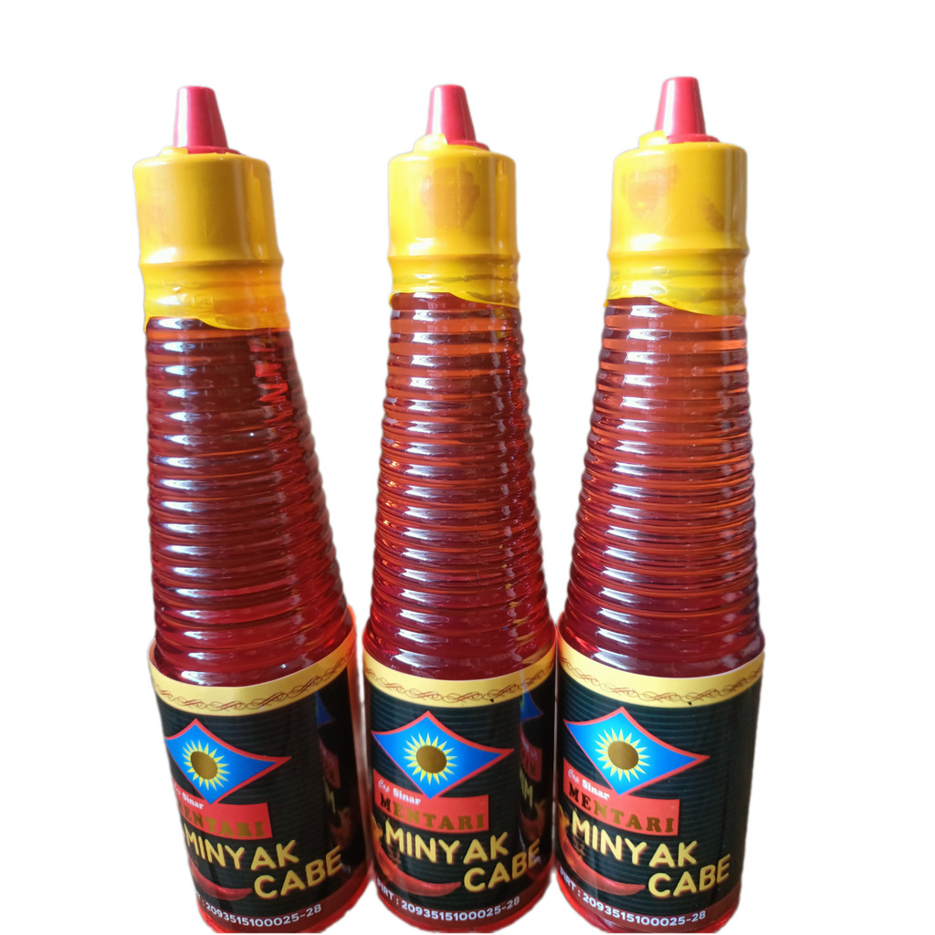 

Paket Hemat Minyak Cabe Cap Sinar Mentari 150 Ml Isi 6 Botol