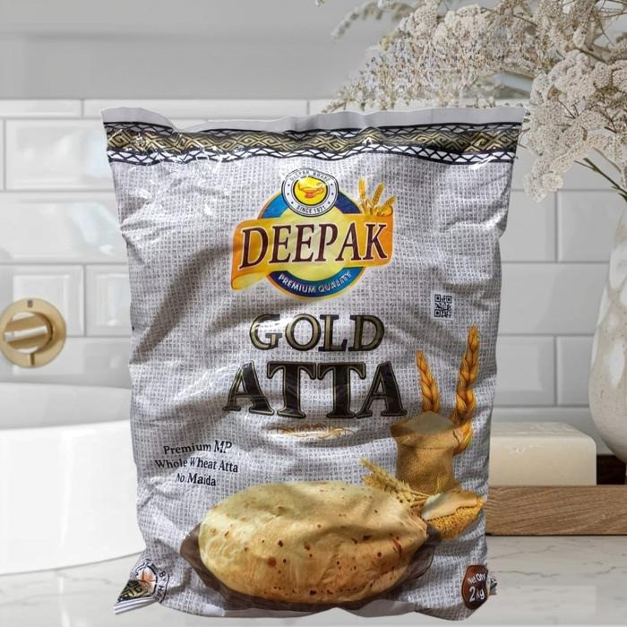 

Gold Atta 2kg – Tepung Gandum Utuh India untuk Chapati dan Roti/ Gold Atta Whole Wheat Flour