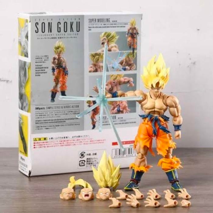 Shf Dragon Ball Super Son Goku Awaken Saiyan Form KWS Figure