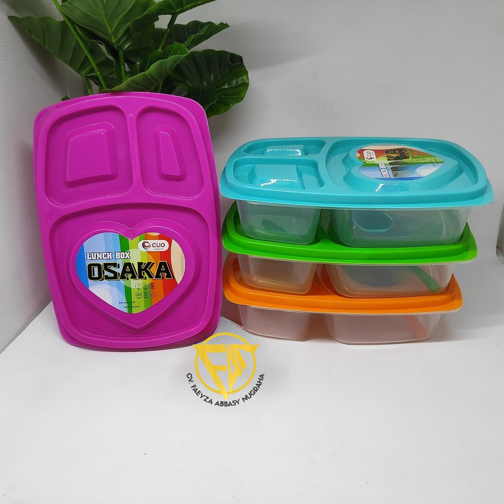 Lunch Box - Kotak Makan Plastik - Kotak Bekal - Catering Box - Clio Osaka