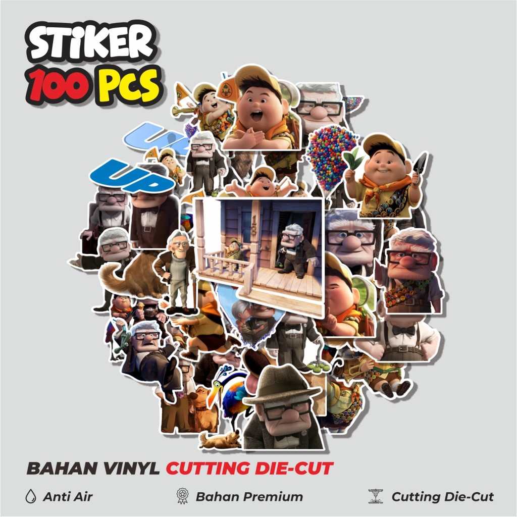 

Terbaru! 50 pcs Stiker Kartun Up Dekorasi Lucu Kreatif untuk Notebook, Skateboard, HP