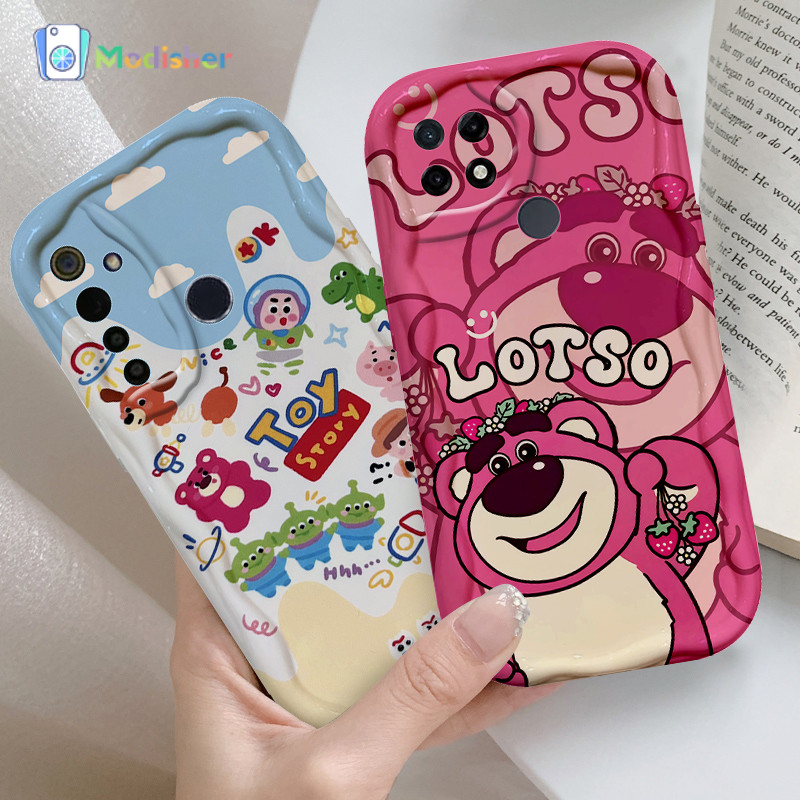 Cocok untuk REALME C2 C11 REALME C53 Casing Ponsel Motif Kartun Krim  Casing Lembut Motif Ceruk Lucu