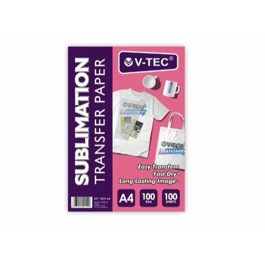 

V-TEC SUBLIMATION PAPER A4 100 GSM STP 1008 GMA