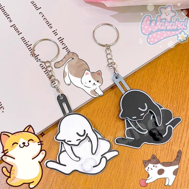 Gantungan Kunci Kucing/Gantungan Kunci/Gantungan Kunci Lucu/Gantungan Tas Aesthetic/Keychain Aesthet
