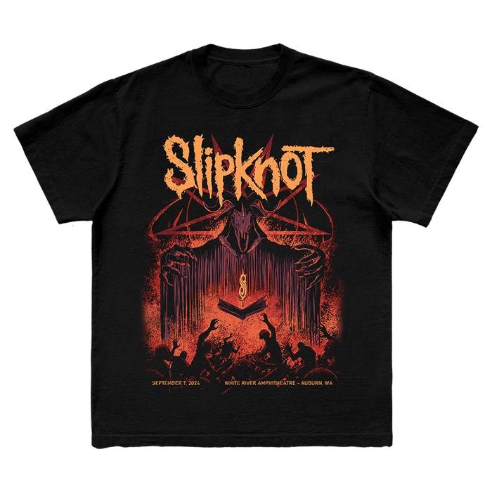 (COD) [Official Slipknot] 2024 Tour Auburn T-Shirt - Merchandise Original Resmi - S
