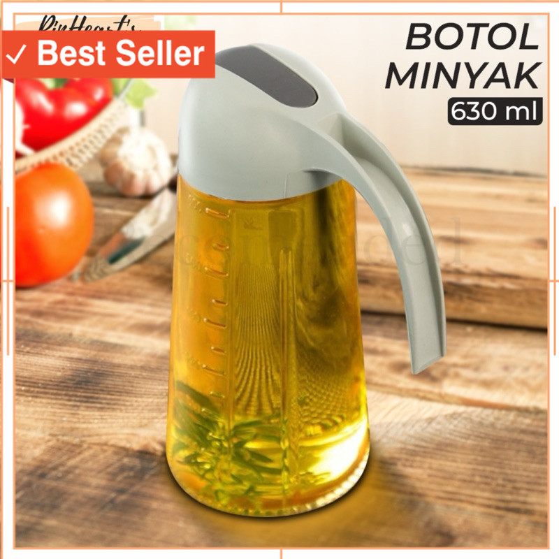 Termurah / OILPOT BOTOL MINYAK KACA SERBAGUNA SEASONING GLASS JAR 630ML - CY180 | TEMPAT MINYAK KACA