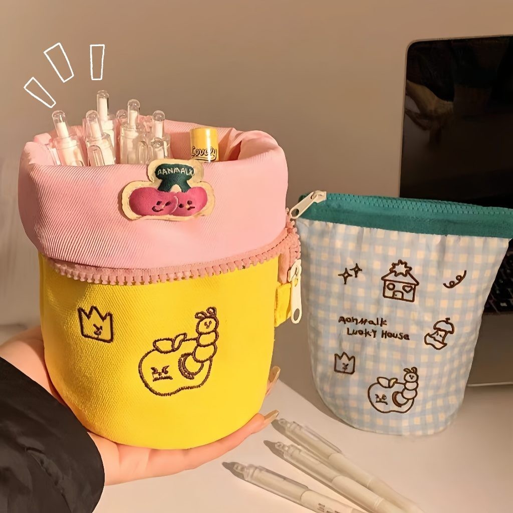 

[COD] Kotak Pensil Kreatif Yang Dapat Dilipat/Tas Penyimpanan Perlengkapan Sekolah Berkapasitas Besar Yang Lucu/Tas Penyimpanan Alat Tulis Bergaya Kampus/Kotak Pensil Murah