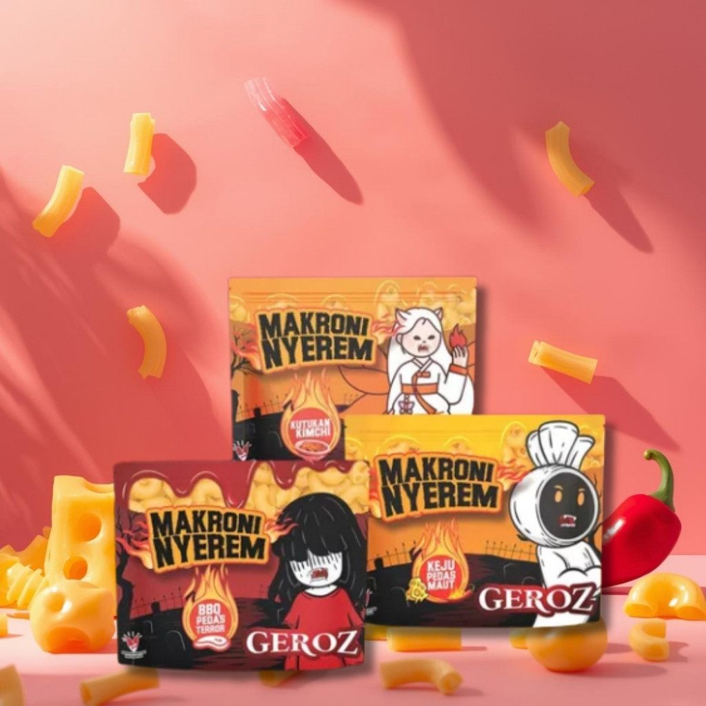 

Geroz - Makroni Nyerem 3 Varian Rasa Pedas Sertifikasi