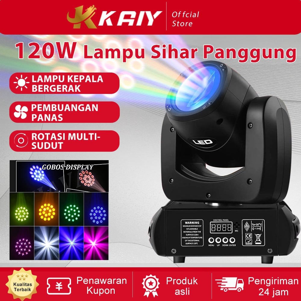 TERLARISKaiy/beam mini/Lampu Sorot Panggung Light 100w Moving Head Beam Light Led Disco Party Lights