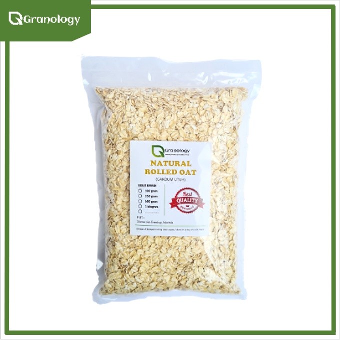 

Gandum Kasar / Regular Rolled Oat (1 Kilogram) by Granology