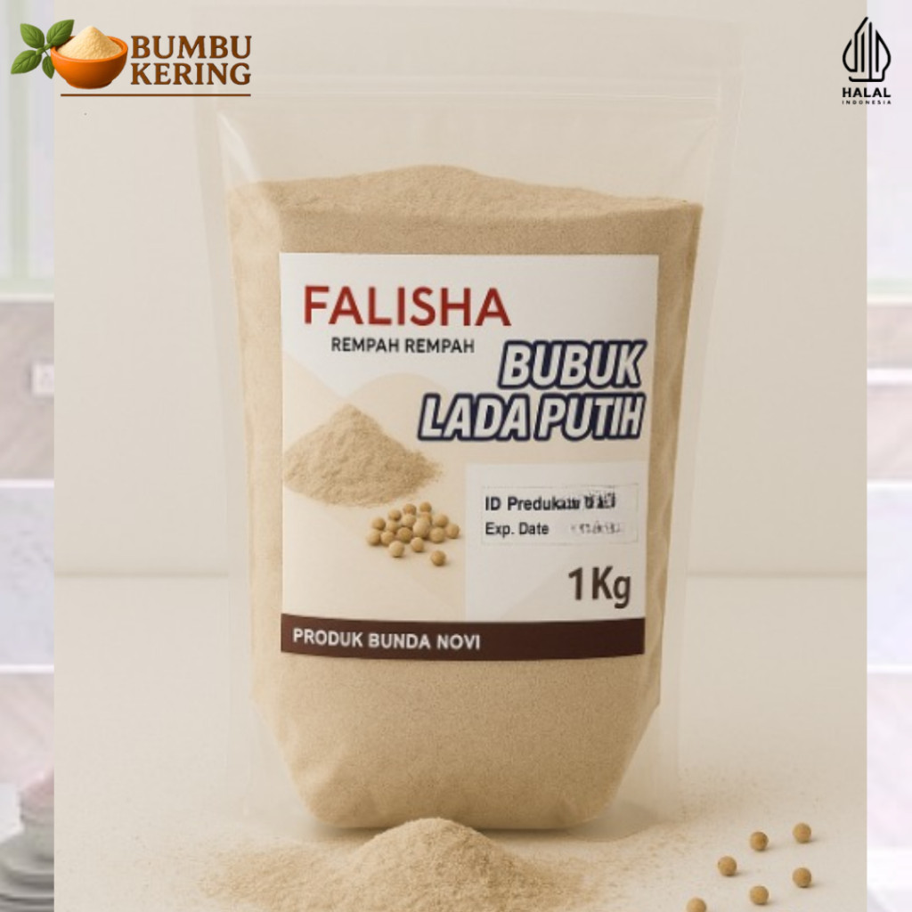 

Bumbu Kering - Lada Putih Bangka Bubuk Murni Bumbu Rempah 1Kg