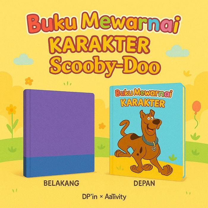 

DpinxAaTivityBuku Gambar Mewarnai [ SCOOBY DOO ] Anak Karakter Lucu – Edukasi & Hiburan Kreatif | Buku Aktivitas Belajar Menggambar untuk PAUD TK SD - A4