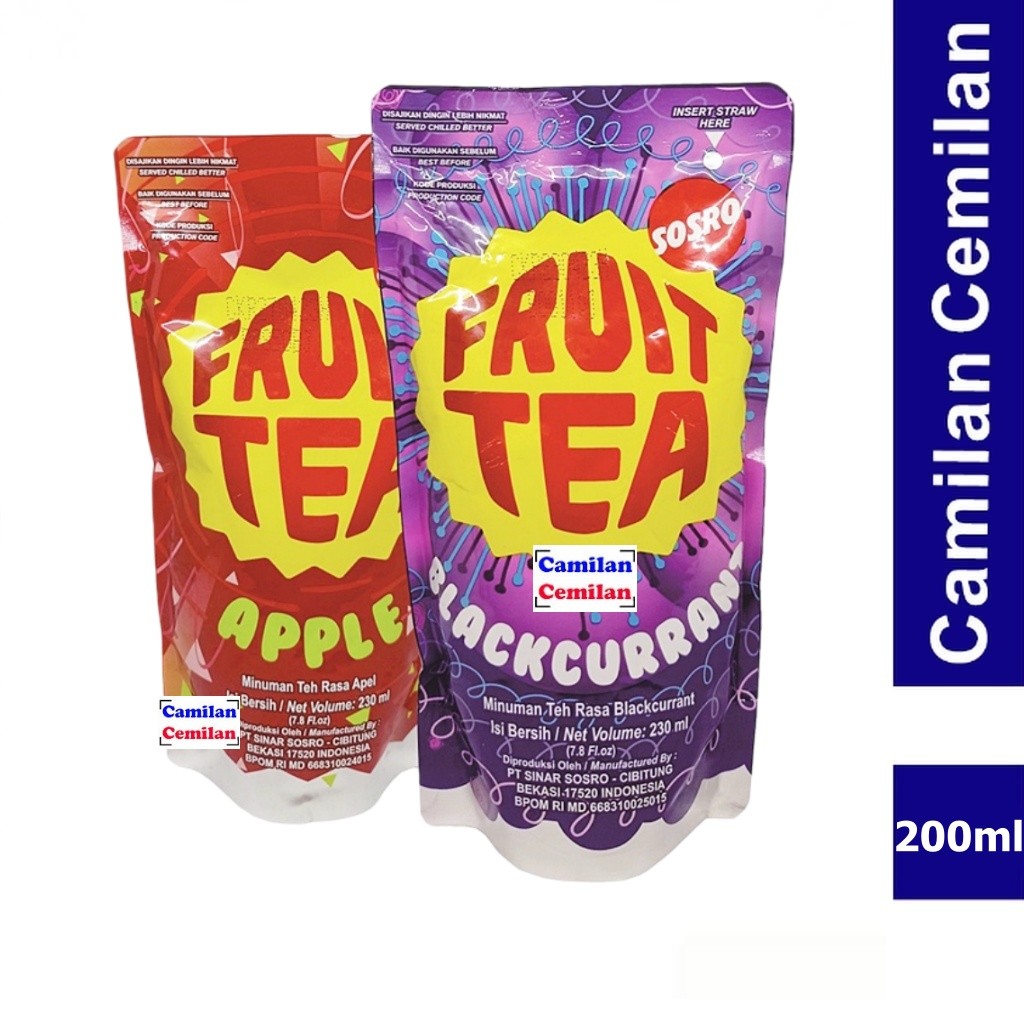 Fruit Tea Pouch Minuman Teh Rasa Buah 200 ml