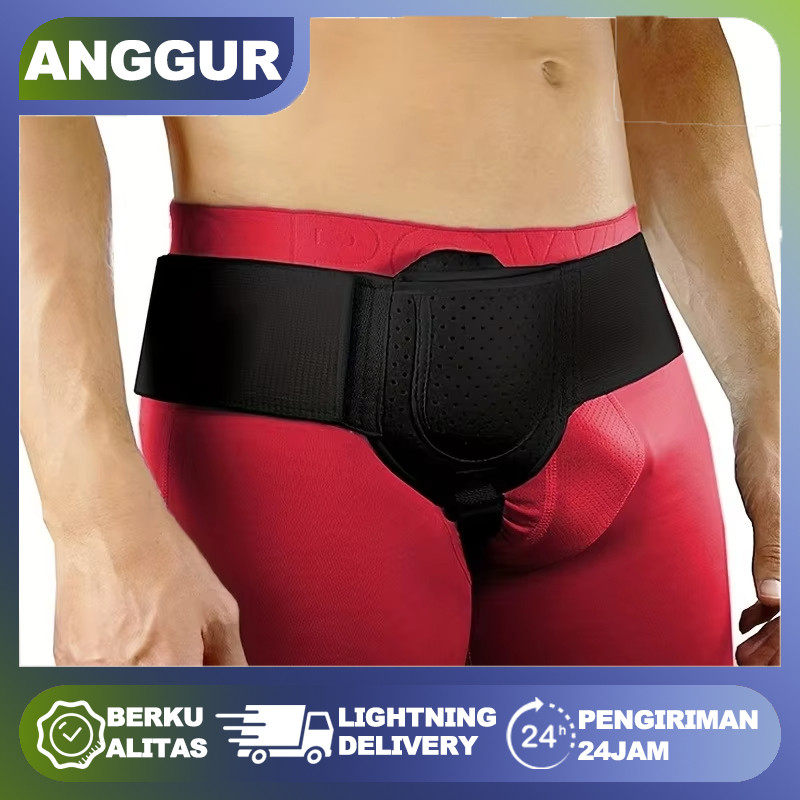 【COD】Sabuk Hernia Pria Dewasa Celana Hernia Belt Breathable with Soft Pad Sabuk Hernia Penyangga Her