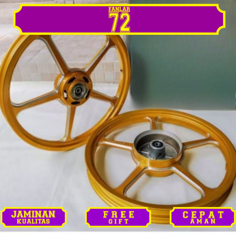 VELG MANDALIKA HONDA VARIO 125/150 , BEAT SCOOPY VARIO 110 ring 17-140/160 & ring 14-160/185
