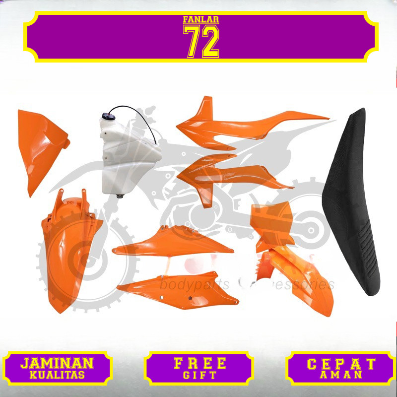 BODY FULL SET KTM 250 2023 TANGKI ENDURO KOMPLIT RANGKA CUSTOM NINJA ROLLING CHASIS