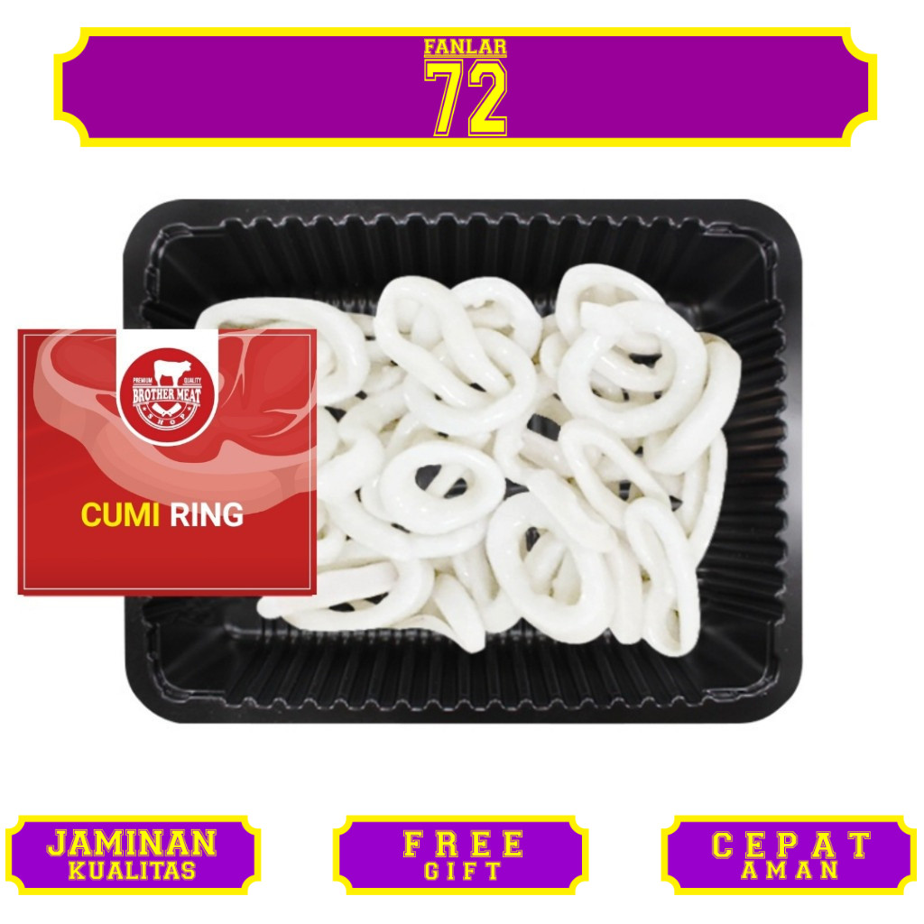 

Cumi Ring 1kg Kupas Bersih / Calamari, Brothermeatshop