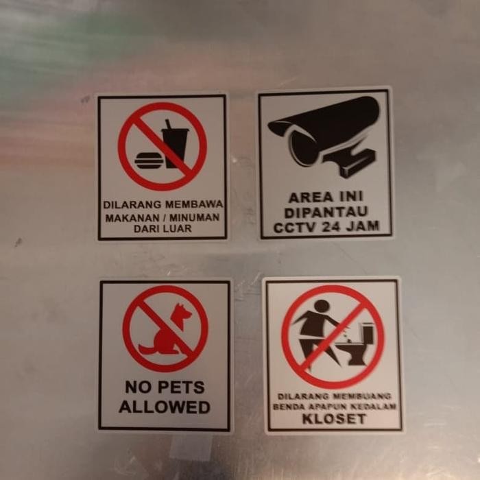 

SIGN LABEL K3 RAMBU SAFETY NO PETS ALLOWED UK 8X9CM