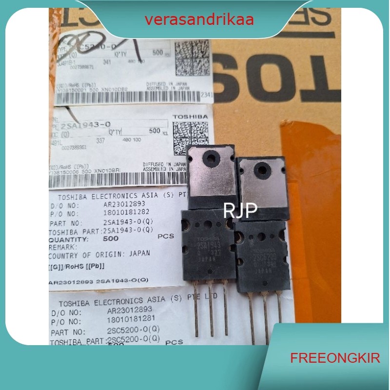 Transistor Toshiba 2SA 1943 2SC 5200 Original Super (JAPAN)