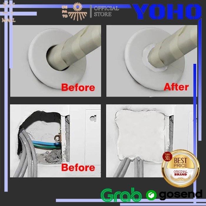 Sealant Semen Lem Perbaikan Lubang Dinding Ac Rumah Tangga Tahan Air Sealing CEMENT NEL