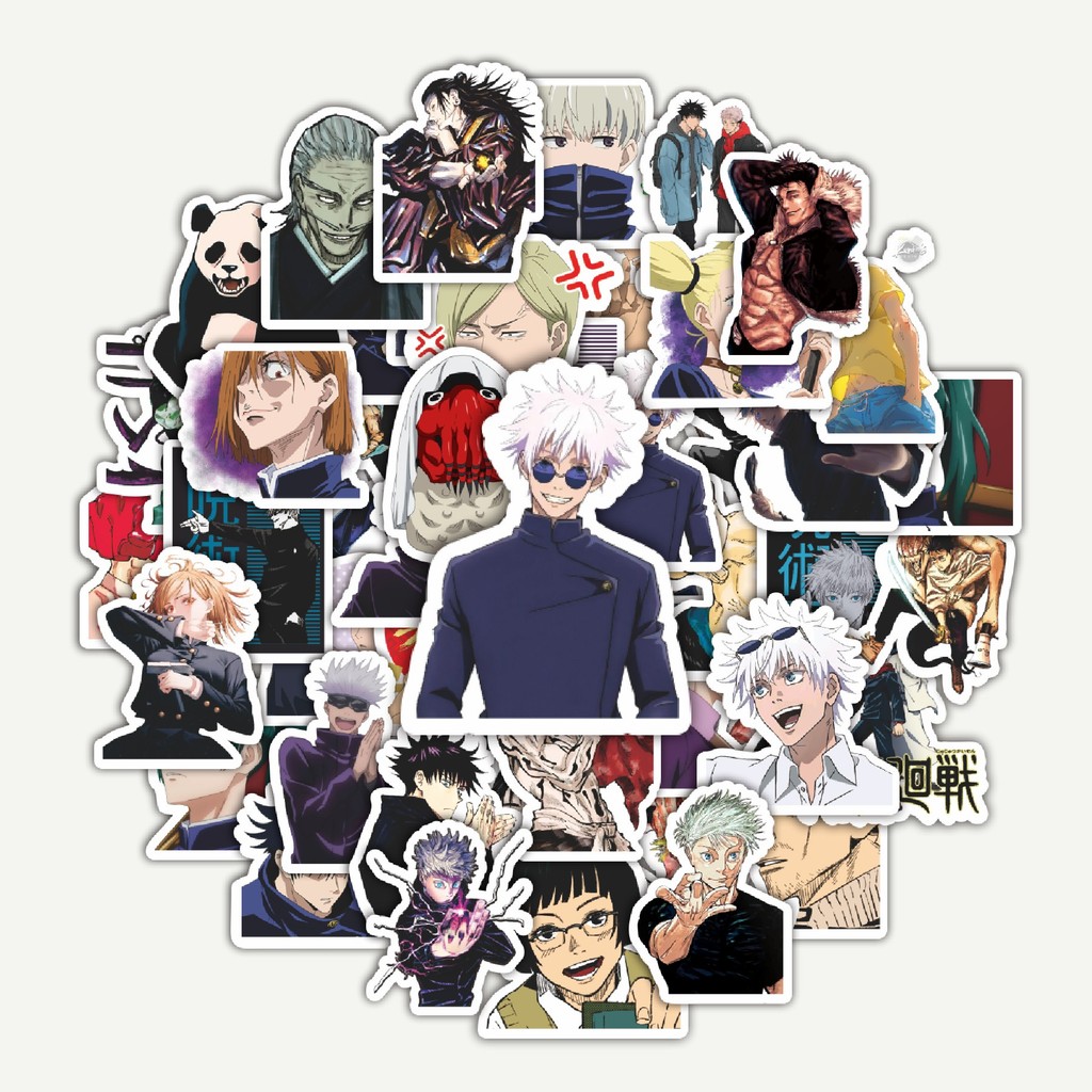 

Sticker Pack Stiker Anime Anime Jujutsu Kaisen V2 | Sticker TUMBLR | Stiker LAPTOP KOPER HELM