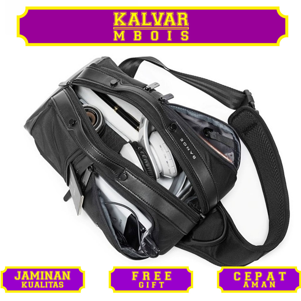 BANGE Tas Selempang Pria Tas Pria Sling Bag Pria BG77177